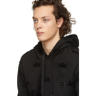 Dolce and Gabbana Black Small Crown Hoodie