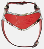 Christian Louboutin - Loubiharness M printed leather dog harness