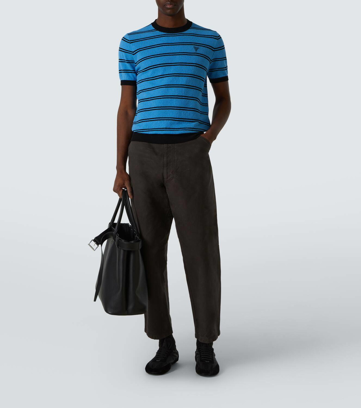 Prada Striped cotton and silk shirt Prada