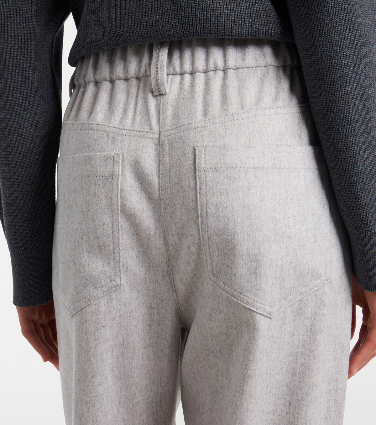 Brunello Cucinelli Monili wool tapered pants