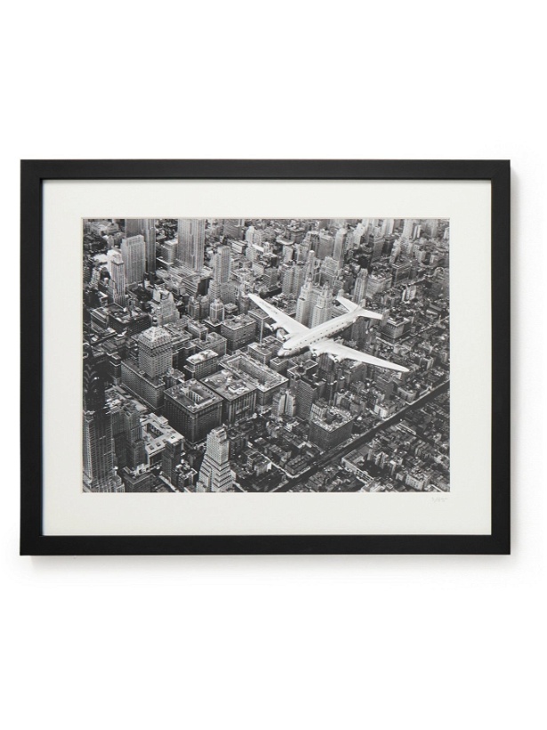Photo: Sonic Editions - Framed 1939 DC-4 Above Manhattan Print
