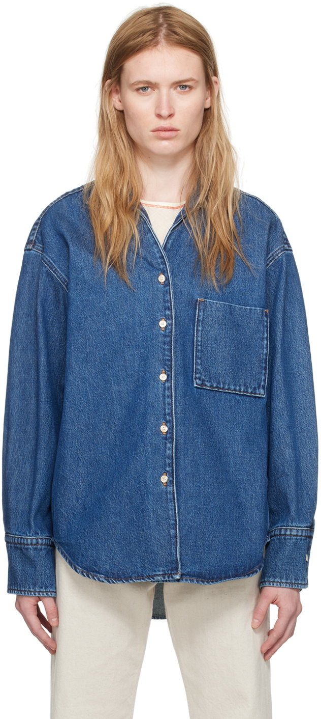BITE Blue Collar Denim Shirt