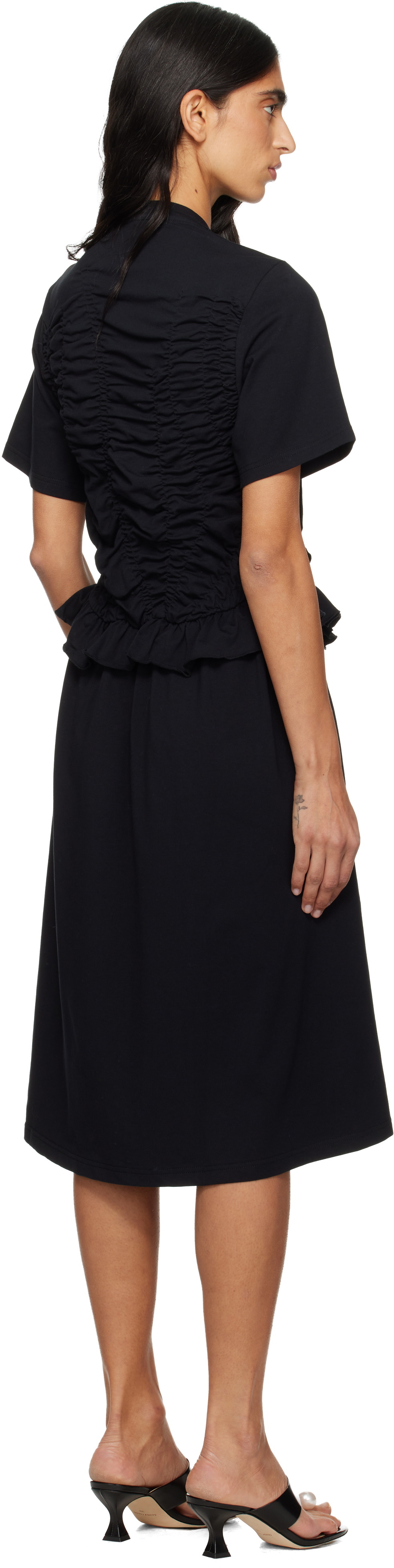 Cecilie Bahnsen Black Bonnie Midi Dress