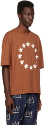 Études Brown Spirit Painted Stars T-Shirt