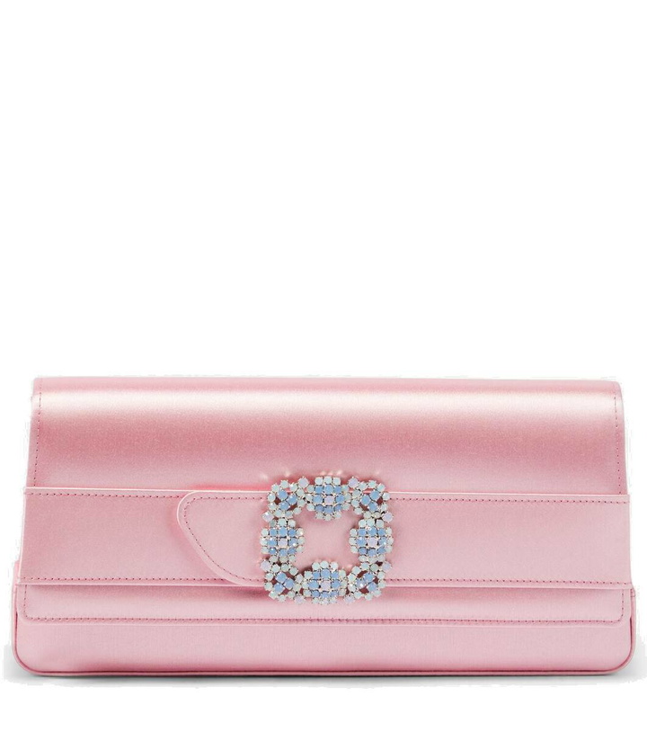 Photo: Manolo Blahnik Gothisi embellished satin clutch