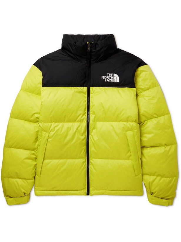 Photo: THE NORTH FACE - 1996 Retro Nuptse Quilted DWR-Coated Ripstop Down Hooded Jacket - Yellow