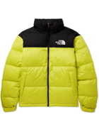 THE NORTH FACE - 1996 Retro Nuptse Quilted DWR-Coated Ripstop Down Hooded Jacket - Yellow