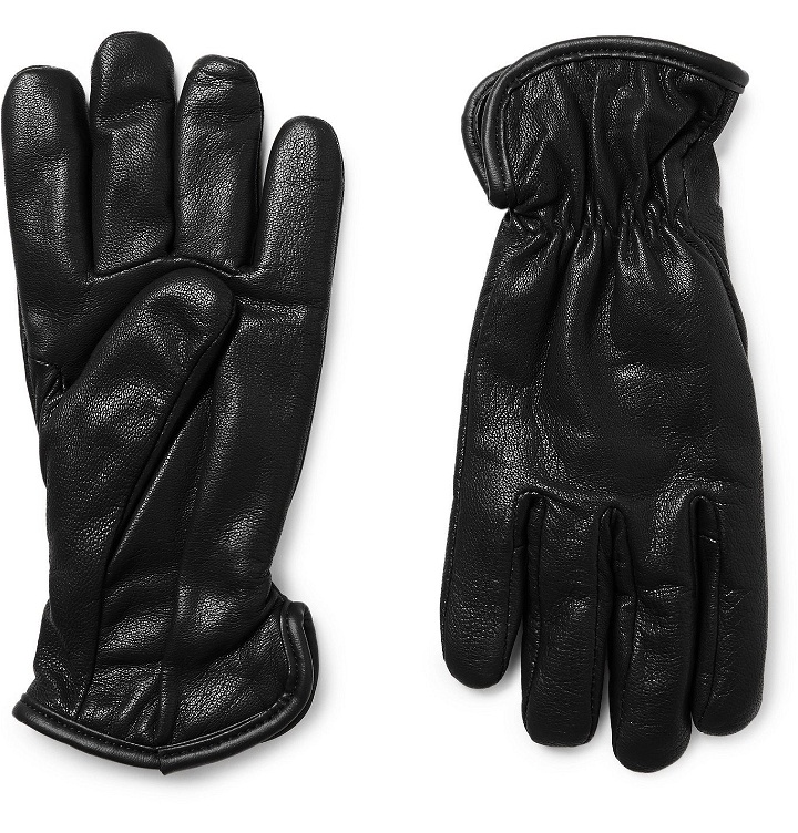 Photo: Filson - Merino Wool-Lined Full-Grain Leather Gloves - Black