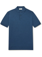 JOHN SMEDLEY - Payton Merino Wool Polo Shirt - Blue