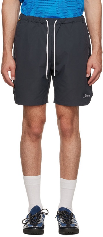 Photo: Dime Blue Polyester Shorts