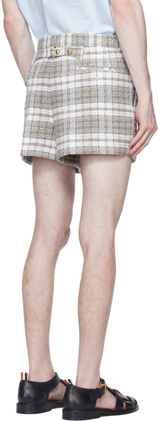 Thom Browne Gray Check Shorts Thom Browne