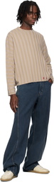 Eckhaus Latta Beige Keyboard Sweater