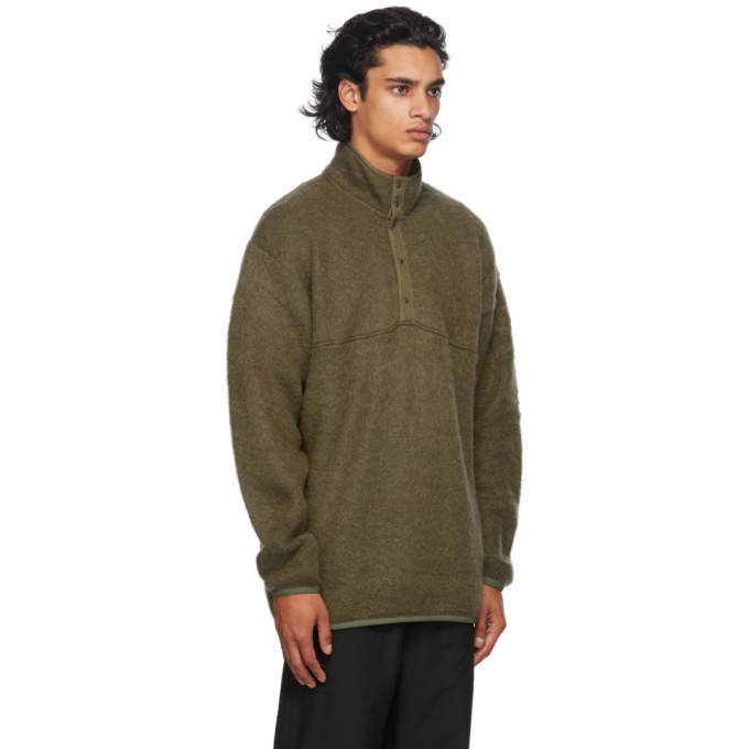 Nanamica Green Nanamican Pullover Sweater Nanamica