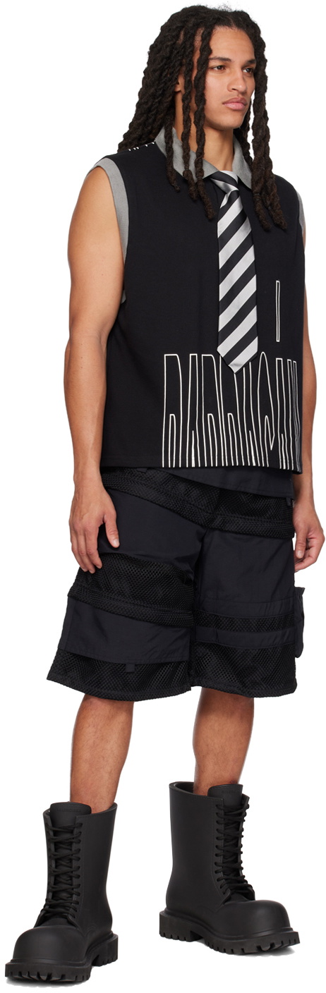 BARRAGÁN Black Convertible Shorts