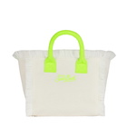MC2 Saint Barth Colette White Terry Handbag With Saint Barth Logo