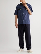 GENERAL ADMISSION - Camp-Collar Two-Tone Woven Shirt - Blue