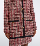 Versace Medusa wool-blend tweed jacket