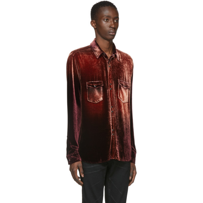 Saint laurent cheap red shirt