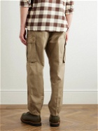 Polo Ralph Lauren - Straight-Leg Pleated Cotton-Sateen Cargo Trousers - Brown
