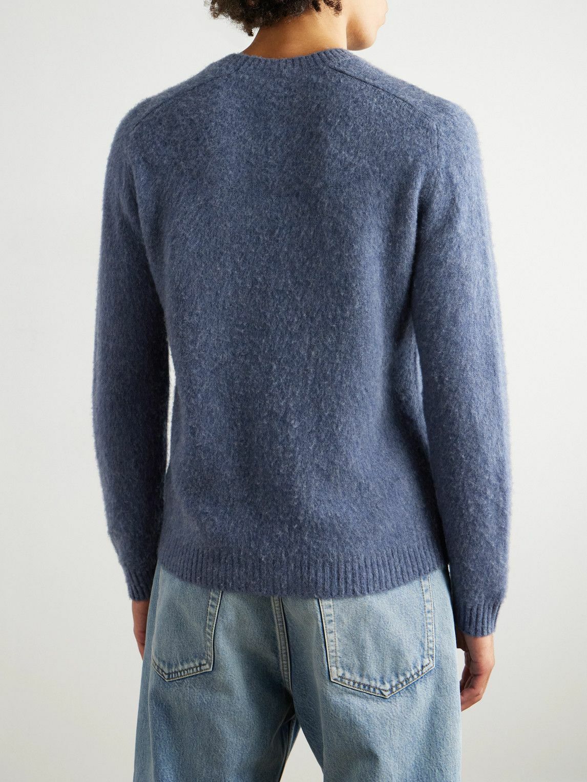 Boglioli - Slim-Fit Wool and Cashmere-Blend Sweater - Blue