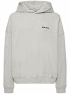 PALM ANGELS - Logo Embroidered Cotton Hoodie