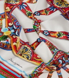 Dolce&Gabbana Carretto silk twill scarf
