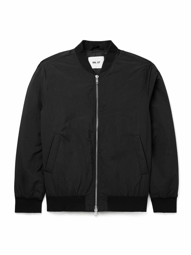 Photo: NN07 - Dixon 8280 Recycled-Shell Bomber Jacket - Black