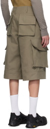 BRYAN JIMENÈZ Khaki Pocket Shorts