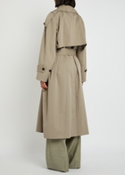 Skall Studio Mahsa Belted Cotton Trench Coat Stone