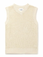 Corridor - Open-Knit Organic Cotton Sweater Vest - Neutrals