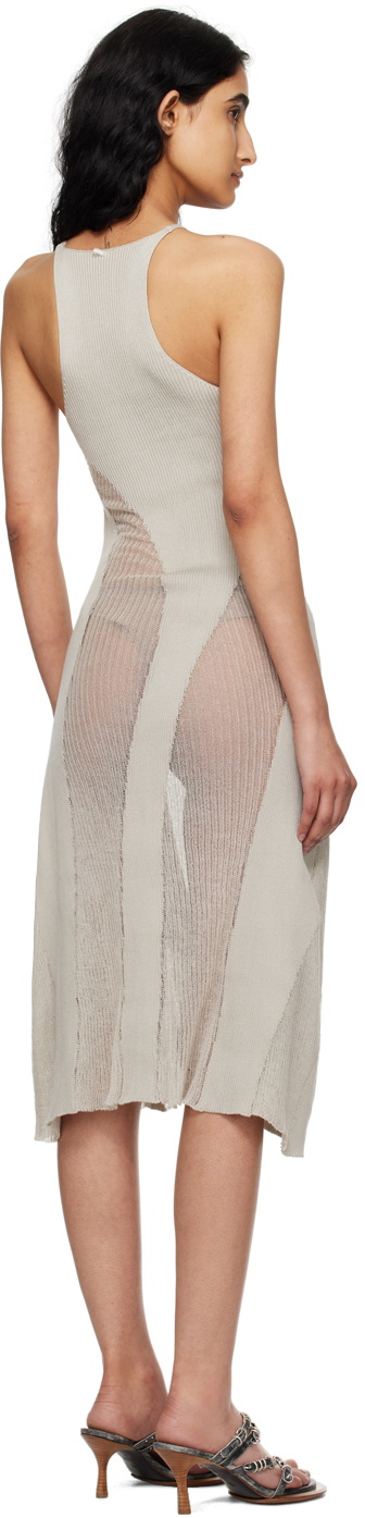 Isa Boulder SSENSE Exclusive Gray Walking Midi Dress