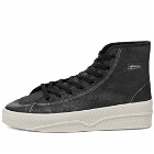 Adidas Men's Nizza 2 Leather Sneakers in Core Black/Off White