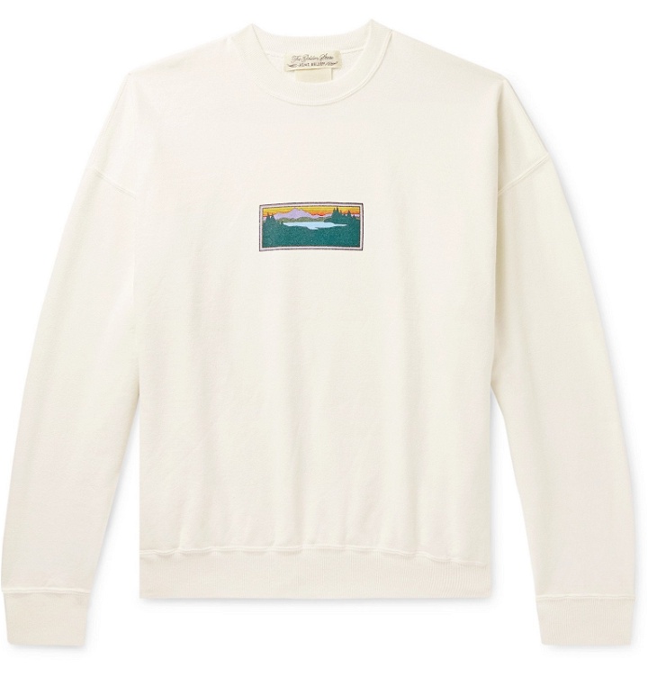 Photo: Remi Relief - Printed Loopback Cotton-Blend Jersey Sweatshirt - Neutrals