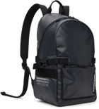 Lacoste Navy Coated Backpack