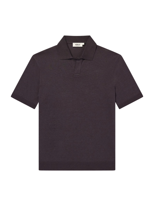 Photo: Altea - Pierre Lyocell and Cotton-Blend Polo Shirt - Brown