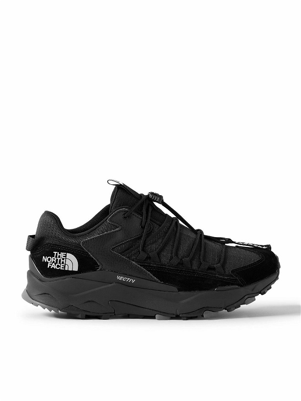 Photo: The North Face - VECTIV Taraval Leather and Suede-Trimmed Ripstop and Mesh Sneakers - Black