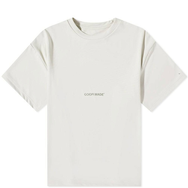 Photo: GOOPiMADE Men's “DE-03” Oversized Logo T-Shirt in Ivory