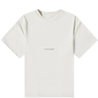 GOOPiMADE Men's “DE-03” Oversized Logo T-Shirt in Ivory