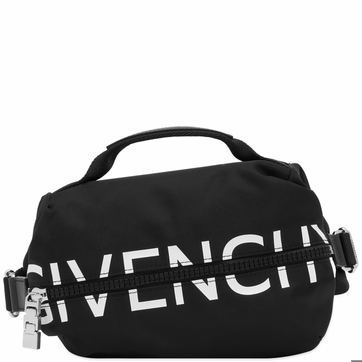 Photo: Givenchy Men's G-Zip Bum Bag Sneakers in Black/White