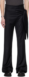 AARON ESH Black Wrap Trousers