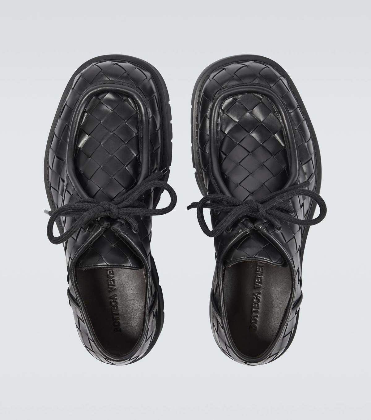 Bottega Veneta Haddock Intrecciato leather Derby shoes