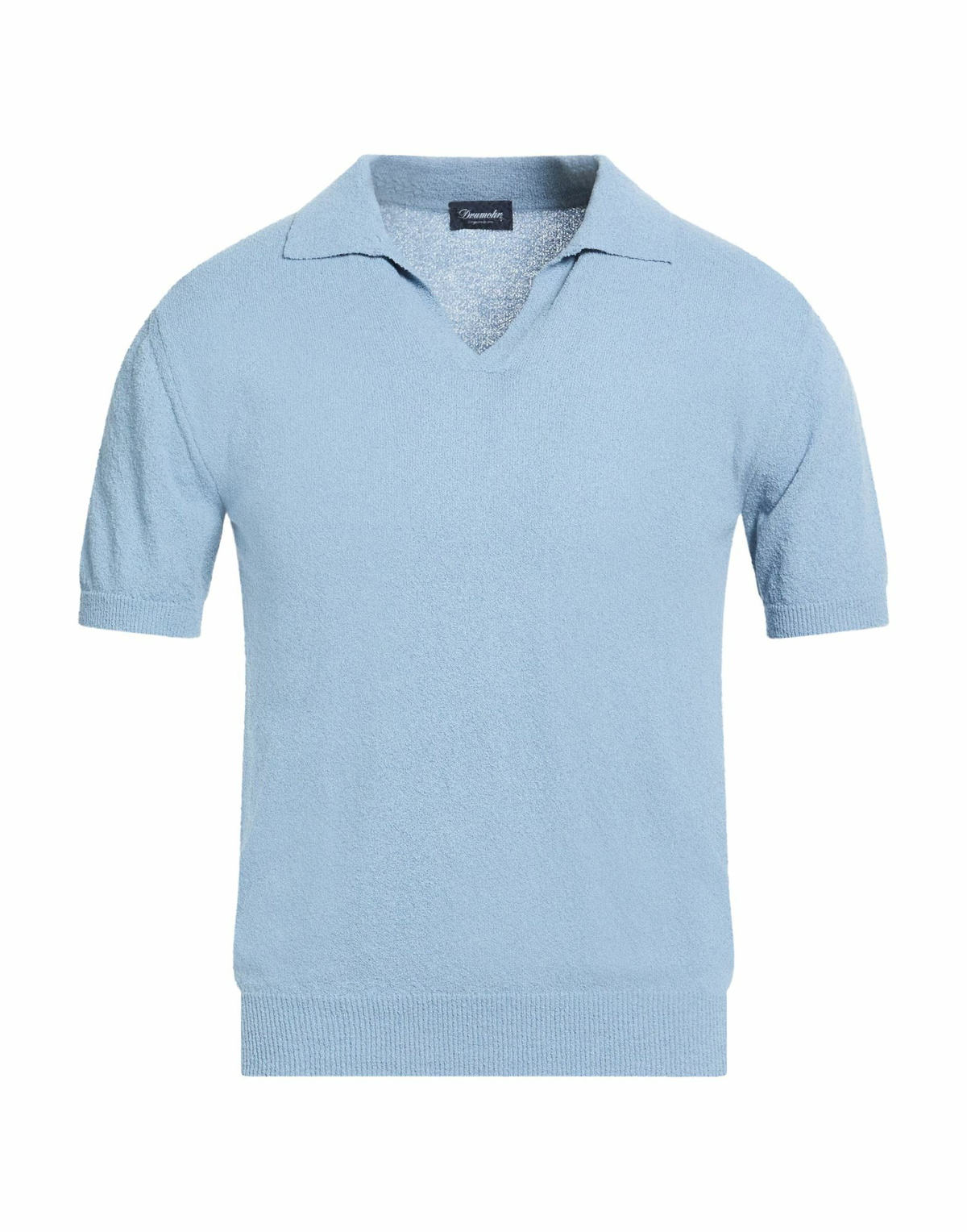Drumohr Mens Polo shirt Slate in Blue