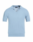 Drumohr Mens Polo shirt Slate in Blue
