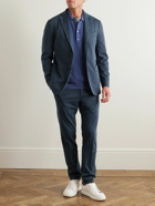 Boglioli - Unstructured Garment-Dyed Lyocell-Blend Suit Jacket - Blue