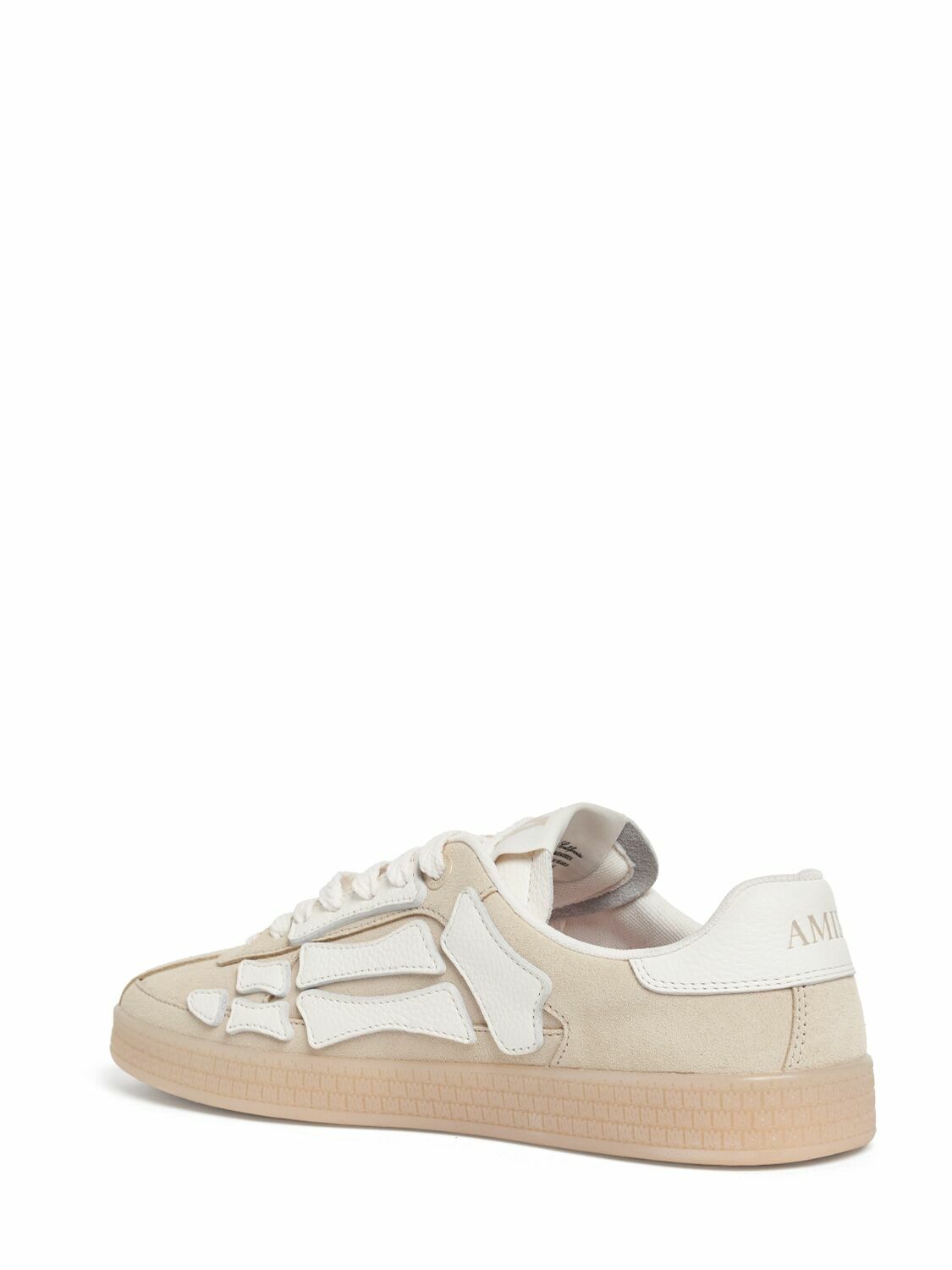 【関税込み】AMIRI ホワイト&トープ Pacific Bones スニーカー AMIRI Pacific Bones Low Sneakers Amiri