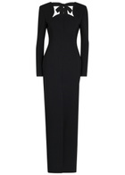 Roksanda Zari Crepe Maxi Dress Black
