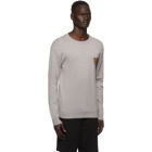 Moschino Grey Teddy Crewneck Sweater