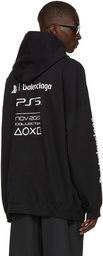 Balenciaga Black Sony Playstation Edition Boxy Hoodie