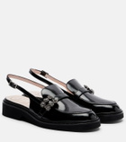 Roger Vivier Viv' Rangers leather slingback loafers