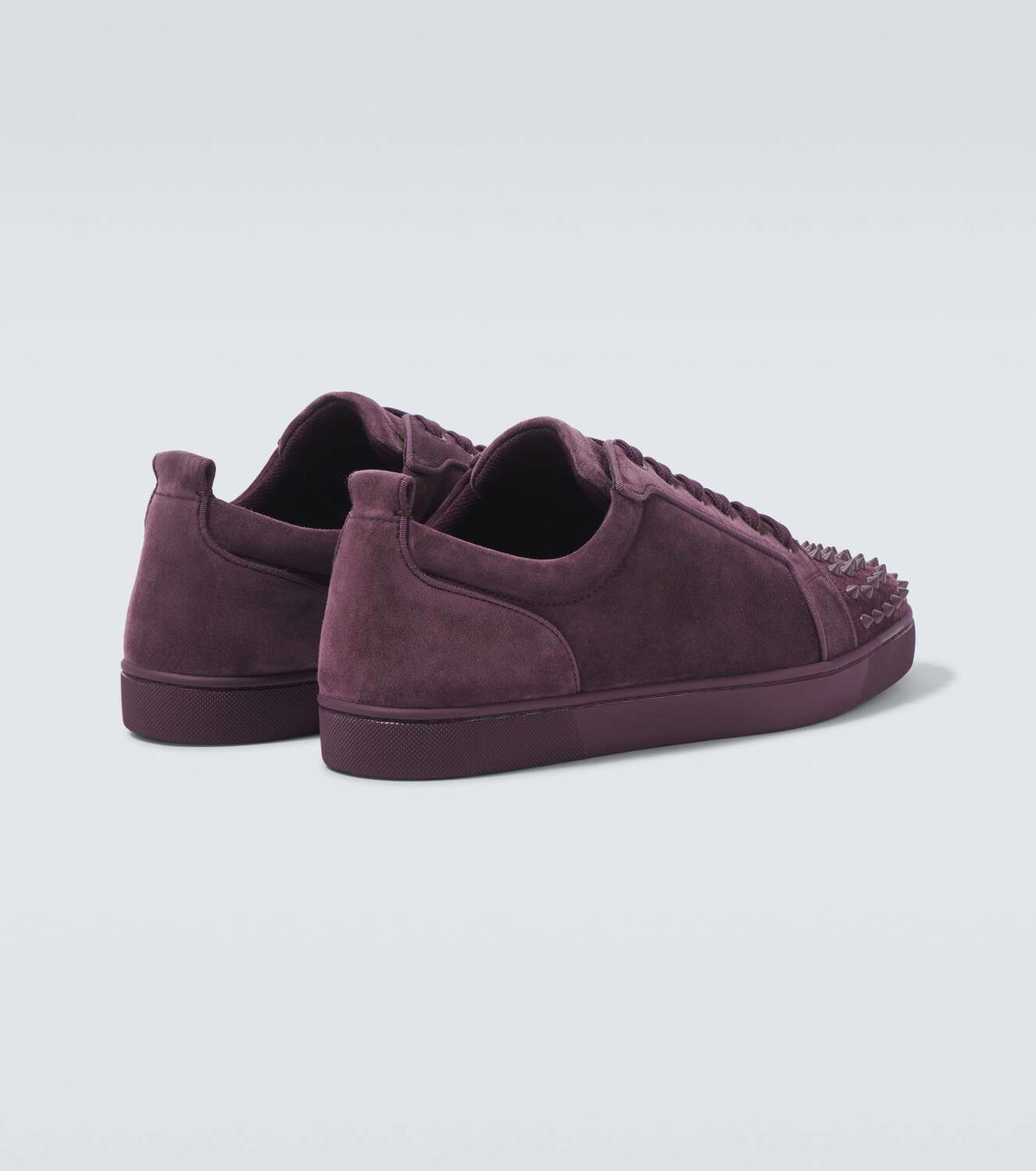 【Christian Louboutin】 Louis Junior Spikes suede sneakers CHRISTIAN LOUBOUTIN Louis Junior Spikes Cap-Toe Suede